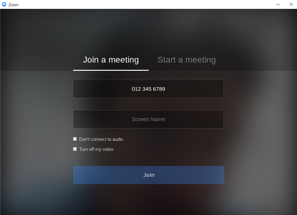 Join a Meeting 